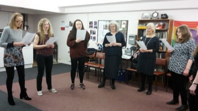 Ladies singing at Dynamic Meladies