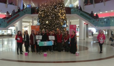 Group from Dynamic Meladies performing at Braehead