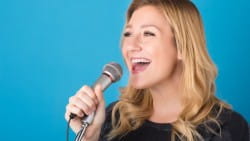 Woman singing
